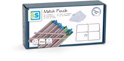 BS Toys Houten Match Puzzel - Educatief Denkspel voor Kinderen