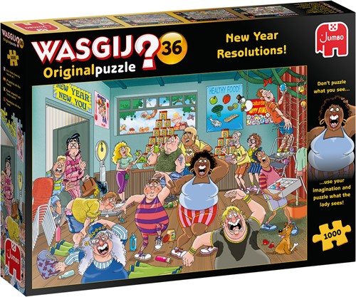 Jumbo puzzel Wasgij Original 36 - Goede Voornemens! 1000 stukjes