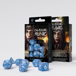 Q-Workshop Classic Runic - Glacier & White Dice Set (7)