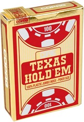 Copag Texas Hold'em Goud Jumbo Gezicht 2 index TBX Rood
