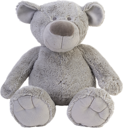 Happy Horse knuffelbeer Brice grijs 40 cm - zachte pluche knuffel