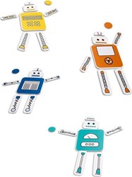 BS Toys Robotvrienden educatief spel - kleurrijke robots bouwen