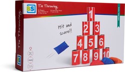BS Toys Blikgooien Werpspel Rood - 10 blikken kinderspel buiten