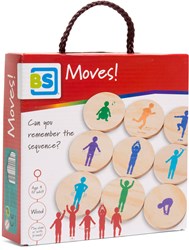 BS Toys Moves - Actief beweegspel voor kinderen en familie - Houten schijven - Spel vanaf 6 jaar