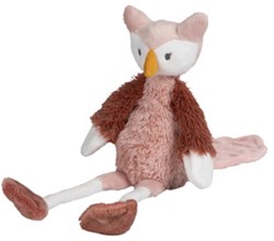 Happy Horse knuffel uil Olivia oudroze 31cm - zachte baby knuffel