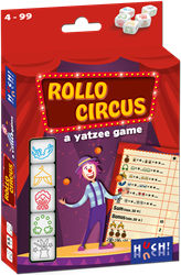 Asmodee dobbelspel Rollo Circus - Yahtzee variant - familiespel
