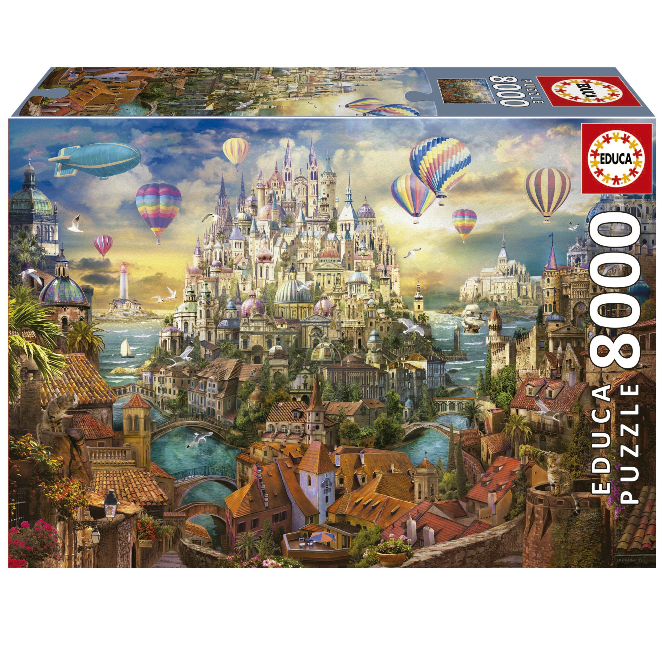 Educa - Puzzel van 3000 stukjes voor volwassenen | Leven aan de kust. Inclusief verloren muntenservice totdat de voorraad strekt. Afmetingen: 120 x 85 cm. Vanaf 14 jaar (20332