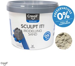 Creall kinetisch zand sculpt it! natuurlijk 3500g modelleerzand