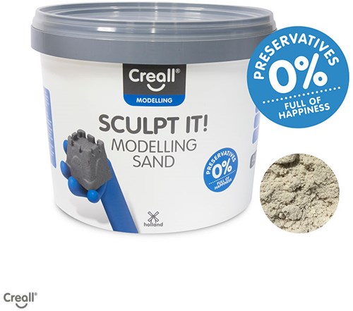Creall kinetisch zand sculpt it! natuurlijk 3500g modelleerzand