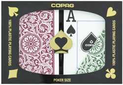 Copag COPAG Double Deck Green en Burgundy 1546