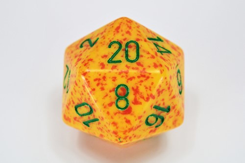 Chessex Lotus Gespikkeld 34mm D20