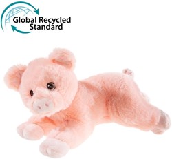 Heunec knuffel varken Bottle 2 Buddy liggend 22cm duurzaam speelgoed