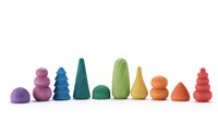 Ocamora houten speelgoed Bonsais pastel set - fantasierijk spel-2
