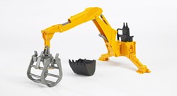 Bruder Bosbouw Accessoires graafarm met grijper - achterlader speelgoed