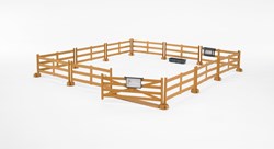 Bruder boerderij speelgoed weidehekken bruin - accessoires set