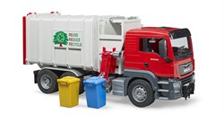 Bruder vuilniswagen MAN TGS zijlader speelgoedauto 1:16 wit