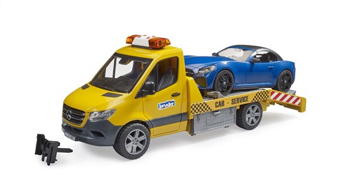 Bruder Mercedes Benz Sprinter autotransporter speelgoed met licht en geluid en roadster