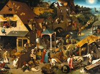 Grafika puzzel Brueghel Pieter legpuzzel The Dutch Proverbs 2000 stukjes