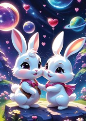Yazz puzzel Bunnies in Love - 1000 stukjes legpuzzel
