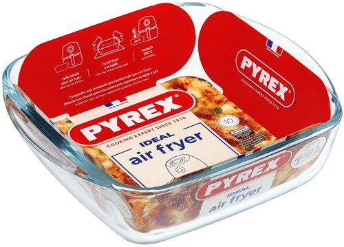 Pyrex ovenschaal airfryer 20x17 cm borosilicaatglas transparant-2
