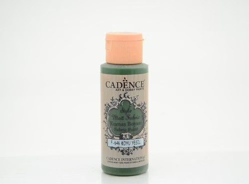 Cadence Cadence Style Mat Textielverf 59ml Dark Green