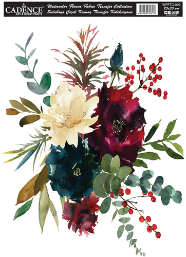 Cadence Cadence Textiel Transfer Aquarel 0003 25x35 cm