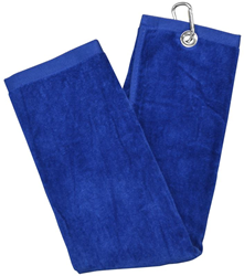 Longridge Blank Luxury 3 Fold Golf Towel - Blue -