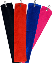 Longridge Blank Luxury 3 Fold Golf Towel - Pink -