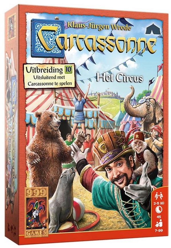 Betrokken diepte Traditioneel 999 Games Carcassonne: Het Circus - Bordspel - 7+