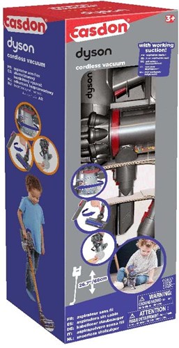 Casdon speelgoed stofzuiger Dyson snoerloos voor kinderen - huishoudspeelgoed