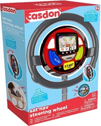 Casdon speelgoed stuurwiel met Sat Nav - interactief kinderspeelgoed