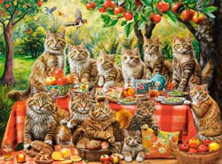 Castorland puzzel katten familie reünie - 3000 stukjes puzzel