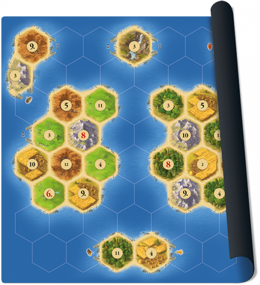 ketting de elite havik 999 Games Catan playmat Islands - Bordspel - 10+
