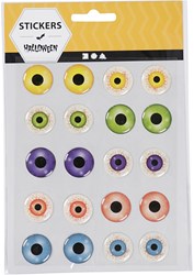 Creativ Company 3D ogen knutselstickers 20mm zelfklevend multicolor