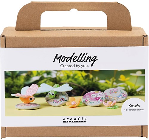 Creativ Company kleiset boetseren - creatieve hobbyset met libelle en insecten