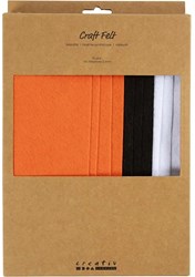 Creativ Company hobbyvilt A4 Halloween kleuren - knutselvilt multicolor