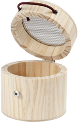 Creativ Company houten insectenkooi - ronde insectenbox 8x7,5 cm