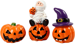 Creativ Company Halloween mini figuren set - decoratie hars 3 stuks