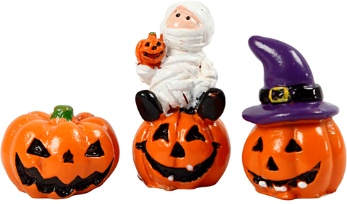 Creativ Company Halloween mini figuren set - decoratie hars 3 stuks