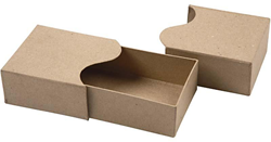 Creativ Company papier-maché golf doos knutseldoos multicolor 21,5x10x5