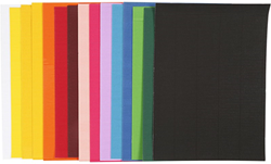 Creativ Company ribbelkarton knutselpapier 25x35 cm 15 vellen kleuren