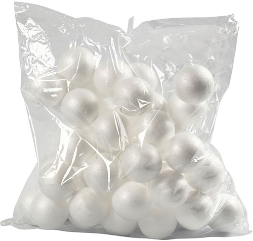 Creativ Company CC Styropor Ballen 6 cm 50 stuks