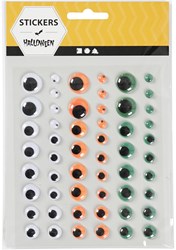 Creativ Company wiebelogen Halloween knutselset 54 stuks multi kleur