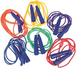 Spordas springtouw set 270cm - 6 kleuren springtouwen