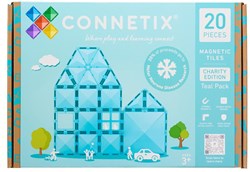Connetix Magnetisch Bouwspeelgoed Charity Pack Teal 20 Stuks - Creatief Spelen