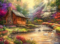 Grafika puzzel Chuck Pinson - Brookside Retreat - 4000 stukjes