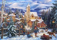 Grafika puzzel Chuck Pinson - legpuzzel Sledding To Town - 2000 stukjes