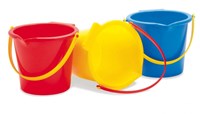 Dantoy emmer speelgoed met schenktuit - Classic multicolor strand