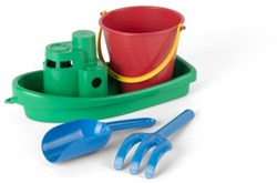 Dantoy boot speelgoedset gerecycled groen 4-delig duurzaam
