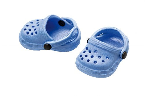 Heless poppen clogs kunststof 28-33 cm blauw roze speelgoed-2
